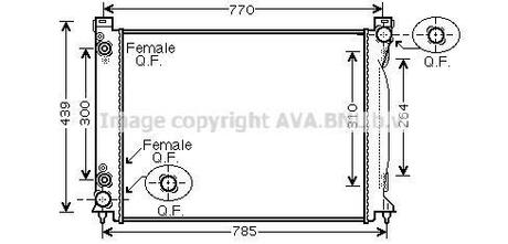 Радиатор системы охлаждения AVA COOLING AiA2232