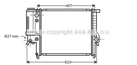 Радиатор системы охлаждения AVA COOLING BW2125