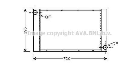 Радиатор системы охлаждения AVA COOLING BW2373