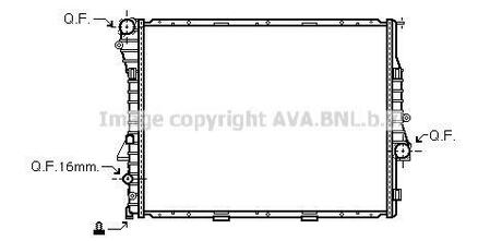 Радиатор системы охлаждения AVA COOLING BWA2275