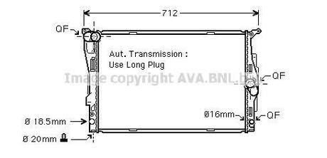 Радиатор охлаждения AVA COOLING BWA2303