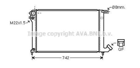 Радиатор системы охлаждения AVA COOLING CNA2137