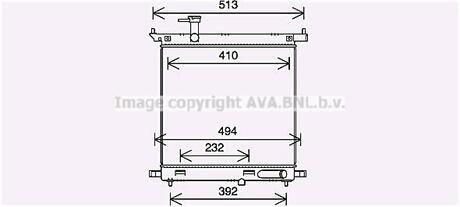 Радиатор системы охлаждения AVA COOLING DN2441