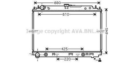 Радиатор системы охлаждения AVA COOLING DNA2297