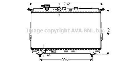 Радиатор системы охлаждения AVA COOLING HY2106