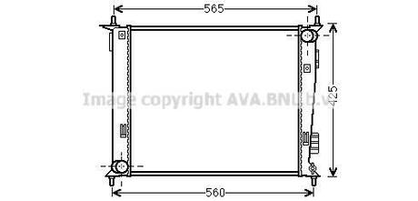 Радиатор системы охлаждения AVA COOLING KAA2143