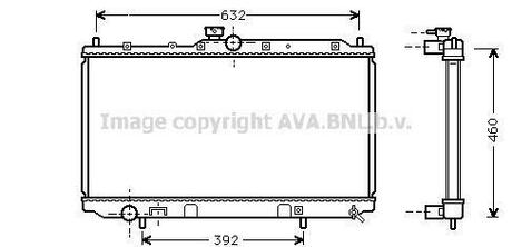 Радиатор системы охлаждения AVA COOLING MT2142