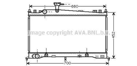 Радиатор системы охлаждения MAZDA: 6 (GG) 1.82.0 02 -, 6 Hatchback (GG) 1.82.0 02 -, 6 Station Wagon (GY) 1.82.0 02 - AVA COOLING MZ2161
