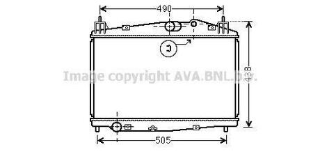 Радиатор системы охлаждения AVA COOLING MZ2229