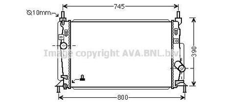 Радиатор системы охлаждения MAZDA: 3 (BL) 2.2MZR CD 09- AVA COOLING MZ2246