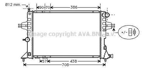 Радиатор системы охлаждения AVA COOLING OLA2252