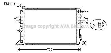 Радиатор системы охлаждения AVA COOLING OLA2293