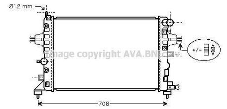 Радиатор системы охлаждения AVA COOLING OLA2362