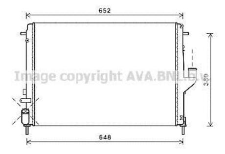 Радиатор системы охлаждения AVA COOLING RTA2478