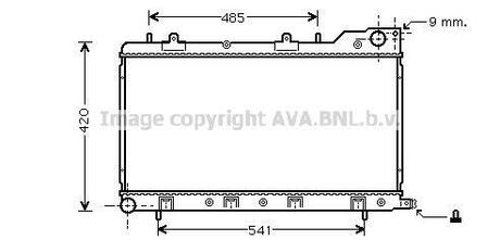 Радиатор системы охлаждения SUBARU: FORESTER (SF) 2.0 S Turbo 97 - 02 AVA COOLING SU2047