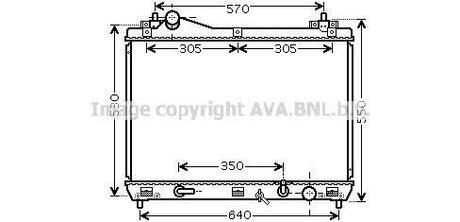 Радиатор системы охлаждения AVA COOLING SZ2102