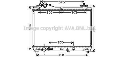 Радиатор системы охлаждения AVA COOLING SZ2105