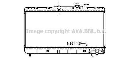 Радиатор системы охлаждения TOYOTA: CARINA E (_T19_) 2.0 D (CT190)2.0 TD (CT190) 92 - 97, CARINA E Sportswagon (_T19_) 2.0 D (CT190_)2.0 TD (CT190_) 93 - 97, CARINA E се AVA COOLING TO2145
