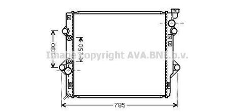 Радиатор системы охлаждения TOYOTA: LAND CRUISER (J12) 4.0 (GRJ12) 02 - AVA COOLING TO2367