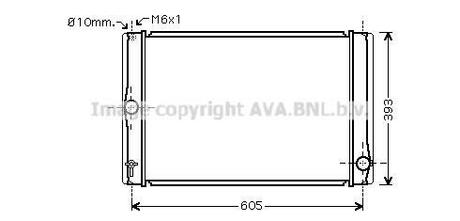 Радиатор системы охлаждения AVA COOLING TOA2400
