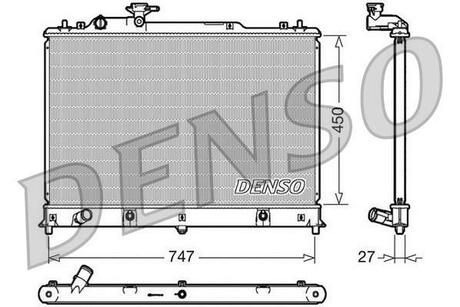 Радиатор системы охлаждения DENSO DRM44025