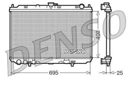 Радиатор системы охлаждения NISSAN: ALMERA TINO 2.2 DCI 16V DENSO DRM46016