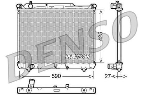 Радиатор охлаждения DENSO DRM47019