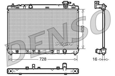 Радиатор системы охлаждения ДВС DENSO DRM50041