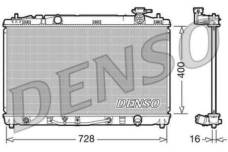 Радиатор системы охлаждения АКПП. TOYOTA: CAMRY (ACV40) 2.4i 06-11 DENSO DRM50042