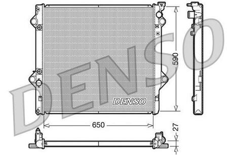 Радиатор системы охлаждения ДВС DENSO DRM50047