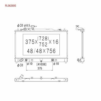 Радиатор охлаждения ДВС MAZDA 6 2.0 Aut. 0807-1212 KOYORAD PL062695