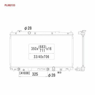 Радиатор охлаждения ДВС Jazz 1.3 iVtec Aut. 0708- KOYORAD PL082133
