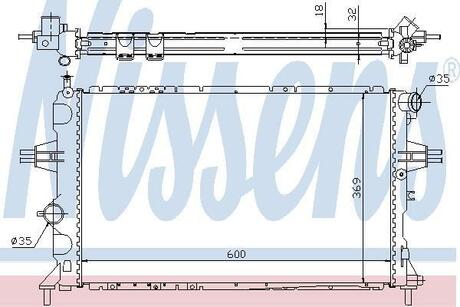 Радиатор охлаждения NISSENS 63006A