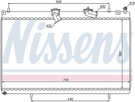 Радиатор NISSENS 63619