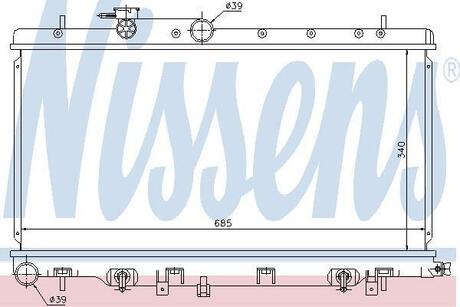 Радиатор системы охлаждения SUBARU: IMPREZA СЕДАН (GD, GG) 1.6 AWD2.0 00-, IMPREZA УНИВЕРСАЛ (GD, GG) 1.62.0 00-, LEGACY III (BE, BH) 2.02.5 98-03, LEGACY III УНИВЕРСАЛ (BE, NISSENS 67711