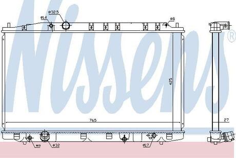 Радиатор системы охлаждения HONDA ACCORD 2.2 i D-TEC 08- NISSENS 68137