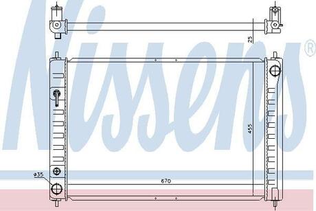 NS68743_радиатор системы охлаждения! Nissan Murano 3.5i 08> NISSENS 68743