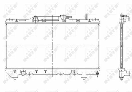 Радиатор 1640002160 (64838A) TOYOTA Carina E 1.6-1.8i 93- +-AC MT NRF 507590