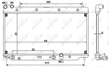 Радиатор NRF 53110