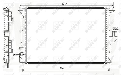 Радиатор системы охлаждения NRF 53118A