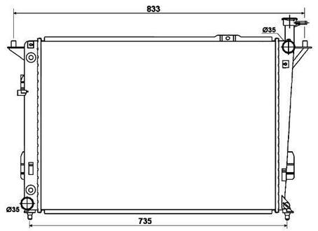 Радиатор системы охлаждения NRF 53168