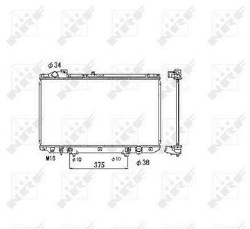 Радиатор системы охлаждения LEXUS GS 3.0 98- NRF 53467