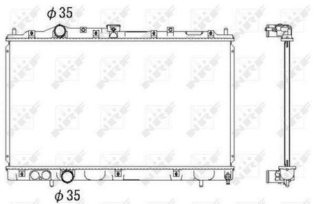 Радиатор системы охлаждения NRF 53522