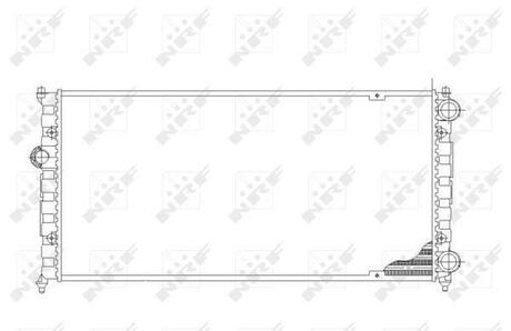 Радиатор системы охлаждения NRF 54687