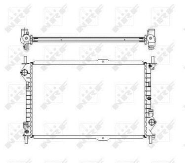Радиатор системы охлаждения FORD Transit 1.8D 02- NRF 54755