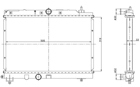 Радиатор системы охлаждения NRF 55306