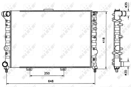 Радиатор системы охлаждения NRF 58216