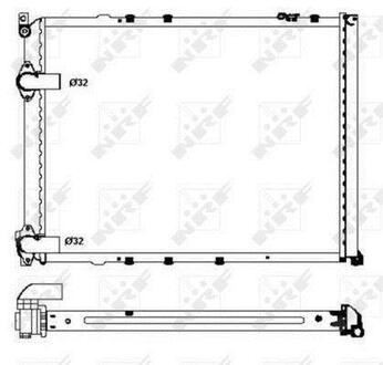 Радиатор системы охлаждения NRF 58848