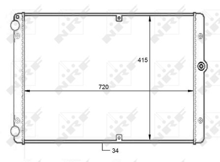 Радиатор 7D0121253A VW TRANSPORTER IV 2.5 TDI 00- NRF 59088