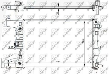 Радиатор системы охлаждения NRF 59144